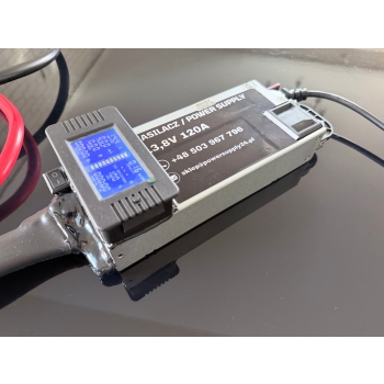 POWER SUPPLY 14,4V 120A / VOLTAGE & AMPS METER /